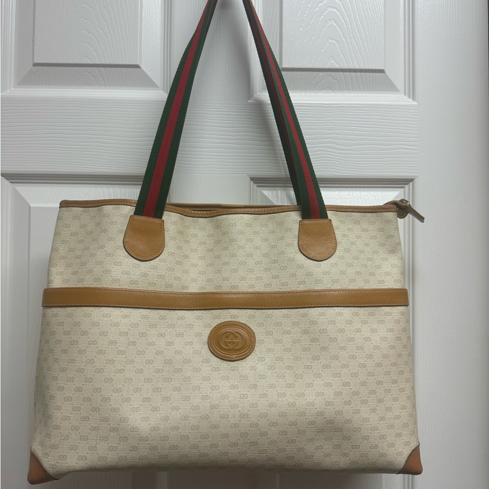 RARE Gucci Vintage East/West Tote Bag